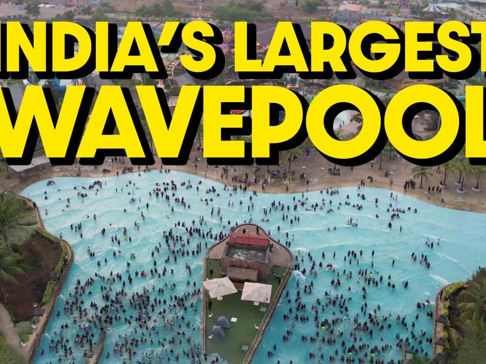 India's largest wavepool at Wet N Joy with different waves & thousands of people enjoying it with music