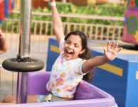 Rides for child at amusement park