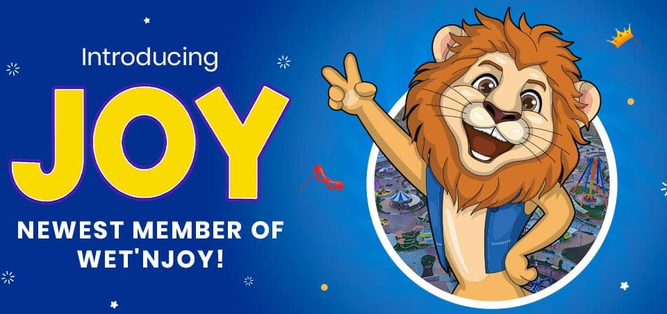 Introducing Newest Member of Wet'nJoy is Joy - Lion Mascot