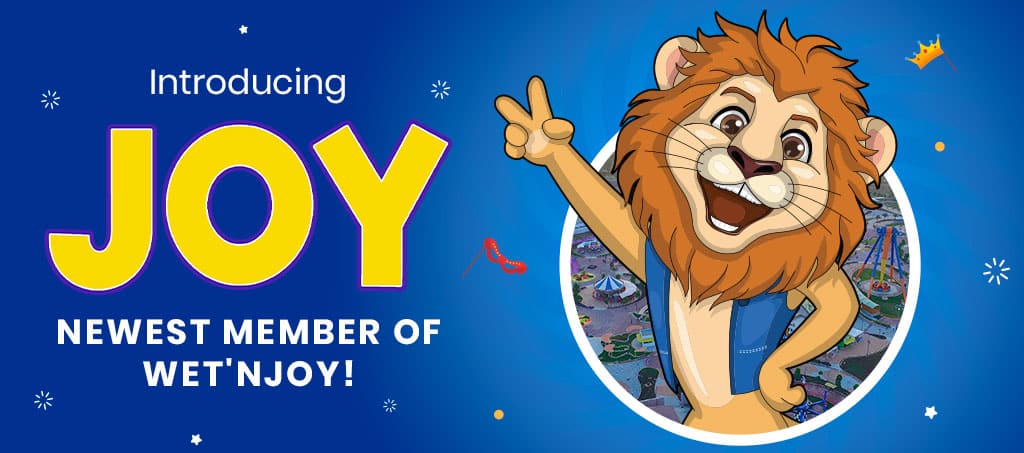 Introducing Newest Member of Wet'nJoy is Joy - Lion Mascot